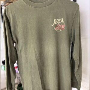 Joe’s Crab Shack “GOT CRABS” Olive Long Sleeve Tee! Vintage